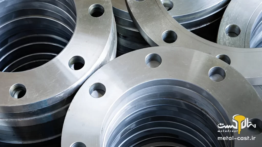 تصویر فلنج ماشین با استیل برای بیان کاربرد استیل در صنایع حملونقل و اتومبیلسازی تولید فلنج ماشین با استیل