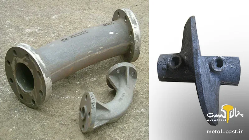 تصویر دو قطعه چدن نایهارد برای نشان دادن انواع و کاربرد آن کاربرد چدن نایهارد